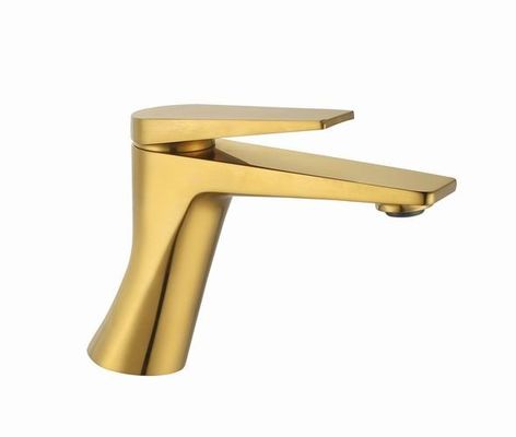 Casting Deck Mounted Bathroom Basin Faucet Single Handle Mixer Hot and Cold Water Taps