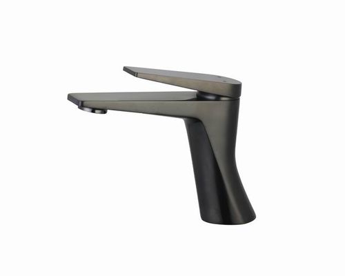 Casting Deck Mounted Bathroom Basin Faucet Single Handle Mixer Hot and Cold Water Taps