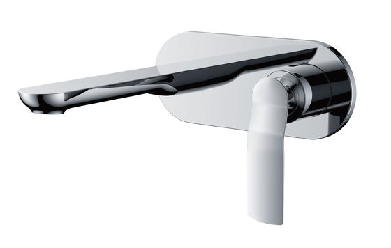 Retro style full copper hot and cold waterfall washbasin faucet pre-buried into the wall luxury high-end