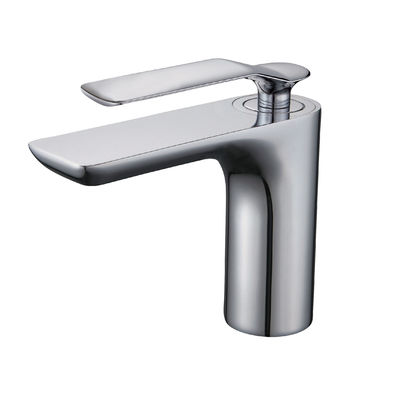 Basin Faucets Chrome Modern Bathroom Sink Faucet Single Handle Washbasin Hot Cold Mixer Water Tap