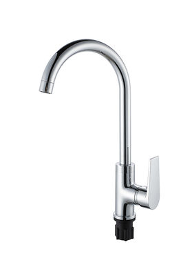 Chrome Brass Cold And Hot OEM Kitchen Sink Mixer Taps Single Lever
