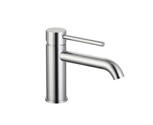 Chrome Brass Tek Kılavuz Lavabo Karıştırıcı Musluk Banyo Uzun Talip Soğuk ve Sıcak Su OEM