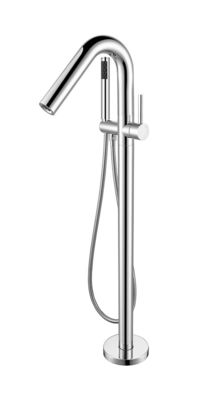 Floor Mounted Freestanding Bathtub Faucets Rose Golden Brass Chrome