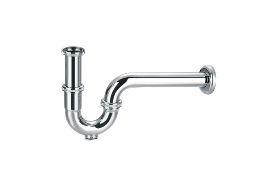 Brass lavatory wash basin drainage bottle trap siphon bathroom p-trap pipe for wash basin chrome OEM
