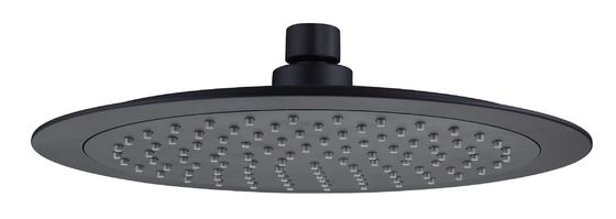 OEM ABS Plastic Round Rain Shower Head Big Size Matt Black Bathroom Column