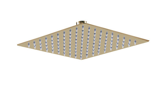 Stainless Steel Rainshower SUS304 Square Golden Gold Color Bathroom Column 8&quot; 10&quot; 12&quot; OEM