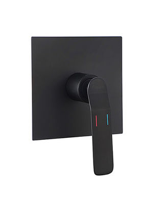 Single lever concealed in wall build in bath or shower mixer bathroom matt black brass tap faucet OEM