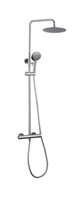 Temperature Adjustable Thermostatic Faucets Shower Exposed Mixer Column Set Chrome Brass