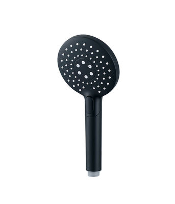 ABS plastic 3 function handshower hand shower for shower column matt black bathroom silicon nozzle round easy clean OEM