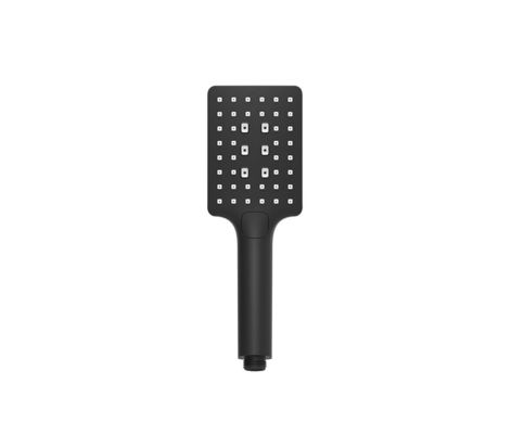 ABS plastic 3 function handshower hand shower for shower column matt black bathroom silicon nozzle square easy clean OEM