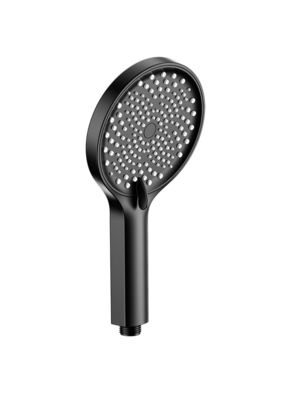 ABS plastic 3 function handshower hand shower column black bathroom new liquid silicon nozzle round easy clean OEM