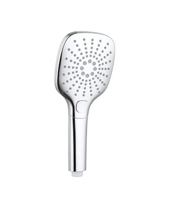 Chrome Column Hand Shower Faucet ABS Plastic 3 Function Round Easy Cleaning OEM