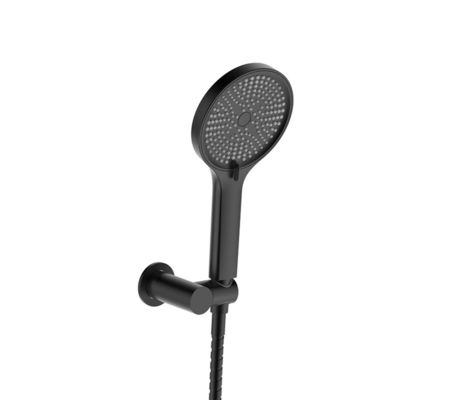 Matt Black Bathroom Handheld Shower ABS Plastic 3 Function