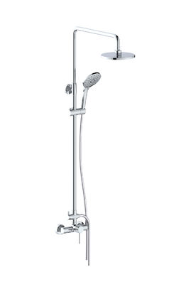 Brass Bath Shower Faucets Single Lever Exposed Shower Mixer OEM Round Classical