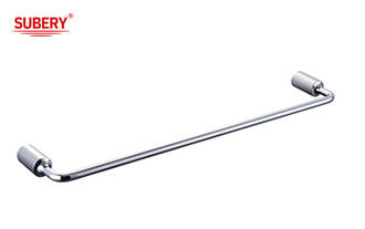 Zinc Single Towel Bar Holder Bathroom Accessories Chrome OEM Zinc Base Round