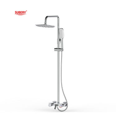 Matt Black Brass Bath Shower Faucets Thermostatic Temperature Adjustable