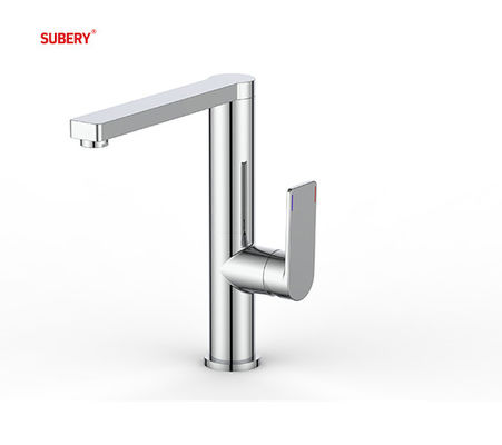 Cold And Hot OEM Kitchen Sink Faucets Chrome Brass Single Lever