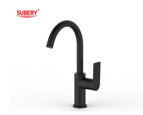Matt Black Brass Kitchen Sink Faucets Cold And Hot OEM Single Lever