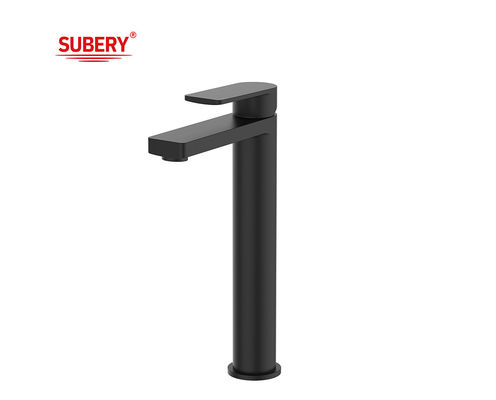 Chrome Brass Tall Basin Mixer Faucet Single Lever