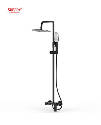 Brass Bath Shower Faucets Single Lever Exposed Shower Mixer OEM Round Classical