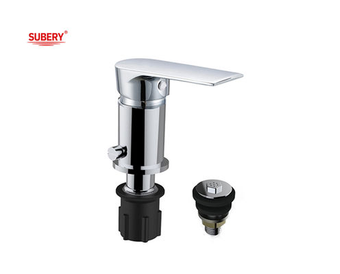 Zinc Handle Bathroom Chrome Water Tap Single Lever