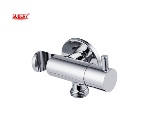 OEM Brass Toilet Shattaf Set Holder Valve Handle Bidet Bathroom Chrome