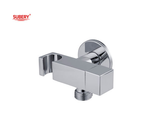 Brass Shattaf Holder Valve Handle Bidet Shower Sprayer Holder Bathroom Toilet Chrome Square OEM