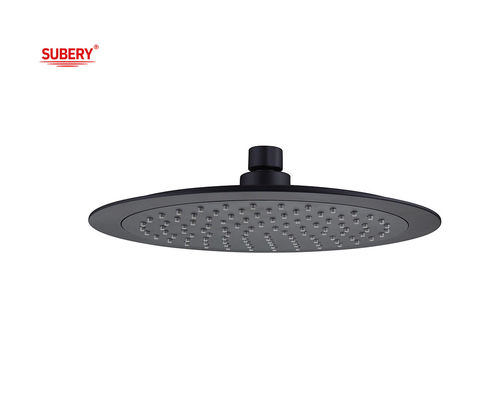 OEM ABS Plastic Round Rain Shower Head Big Size Matt Black Bathroom Column