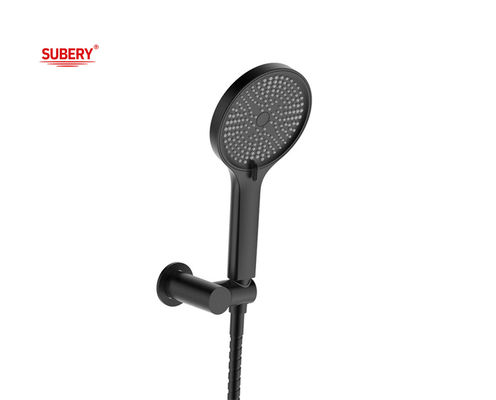 Matt Black Bathroom Handheld Shower ABS Plastic 3 Function