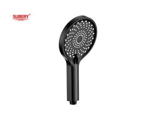 ABS 3 function handshower hand shower for shower column black bathroom new liquid silicon nozzle round easy clean OEM