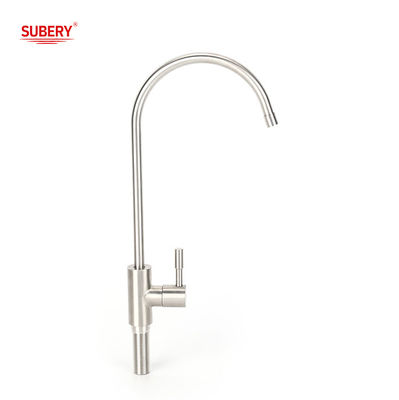 Functional Bathroom Mixer Basin Tap Chrome Brass Long Handle Zinc Material