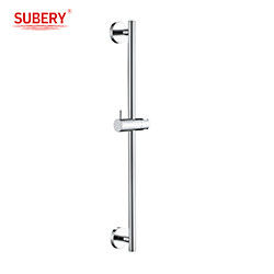 Wall Mounted Modern Shower Slide Bar Chrome Round Classical OEM