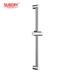 Shower Slide Bar rail set Round Classical Bathroom SUS304 bar abs base