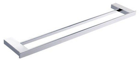 Bathroom Accessories High Quality Solid Double Poles Towel Rail Double Bars Shower Rod