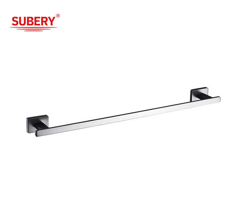 Zinc Single Towel Bar Holder Bathroom Gun Metal Oem Rectangle Shape Odm Oem