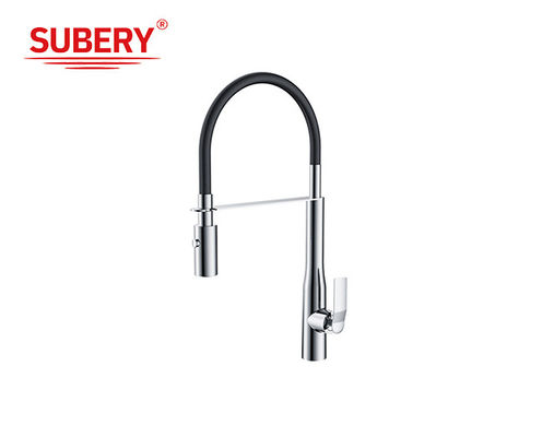 Modern Single Lever Chrome Brass Kitchen Sink Faucets OEM