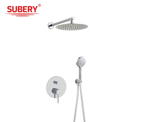 ABS 3 Function In Wall Shower Faucet Chrome Faucet OEM