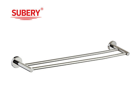 Stainless steel toilet bathroom simple towel pole