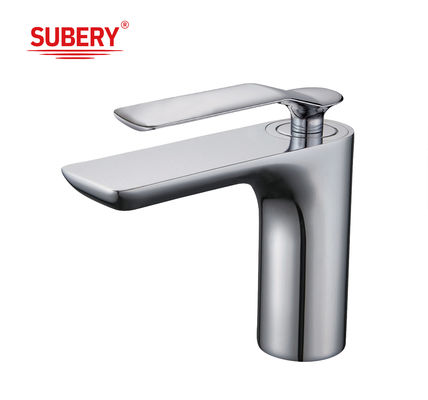 Basin Faucets Chrome Modern Bathroom Sink Faucet Single Handle Washbasin Hot Cold Mixer Water Tap