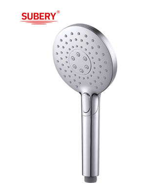 ABS 3 function handshower hand shower for shower column chrome bathroom silicon nozzle round easy clean OEM