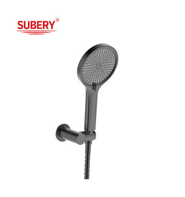 Matt Black Bathroom Handheld Shower ABS Plastic 3 Function