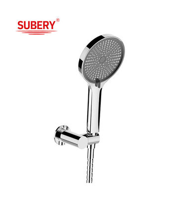 Holder Hose Chrome Hand Showers ABS Plastic 3 Function