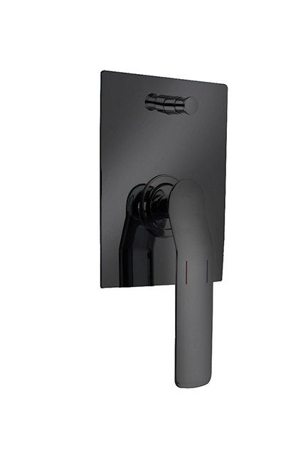Single lever concealed in-wall bath or shower mixer with diverter matt black bathroom brass tap faucet OEM
