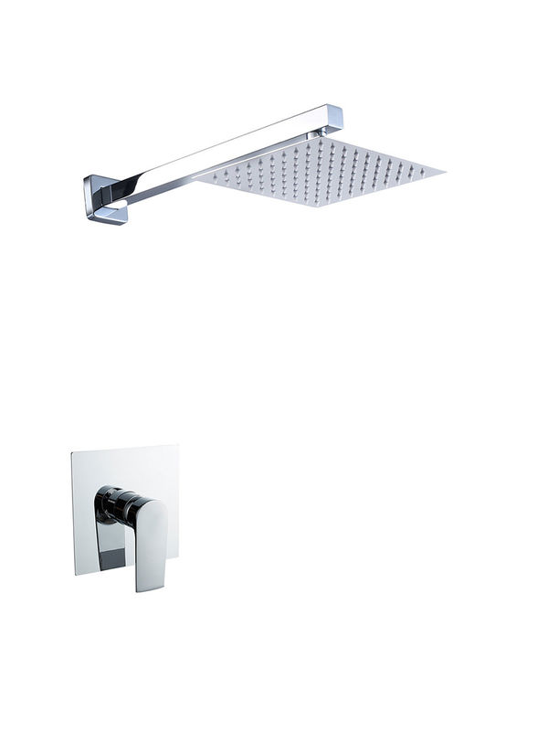 Einfach Hebel versteckt in der Wand Bad Dusche Mischer Chome Badezimmer Messing Wasserhahn kalte und heiße Headshower OEM