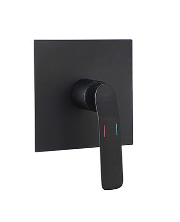 Single lever concealed in wall build in bath or shower mixer bathroom matt black brass tap faucet OEM
