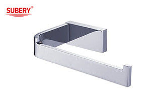 Brass sing toilet roll paper holder glass bathroom high quality chrome color OEM nobel brass mounting piece brass base