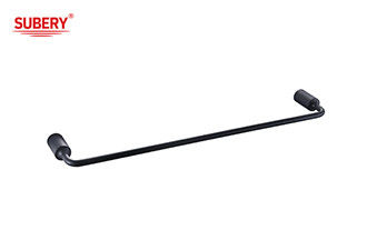 Zinc Single Towel Bar matt black Holder Bathroom Accessories matt black OEM Round