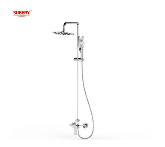 Chrome Color Brass Thermostatic Tub Shower Faucet OEM Round Classical