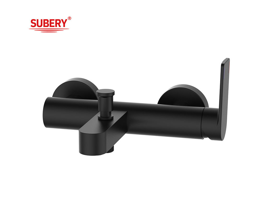 OEM Brass bathtub faucet mixer shower brass body bathroom single lever handle Bathroom matt black