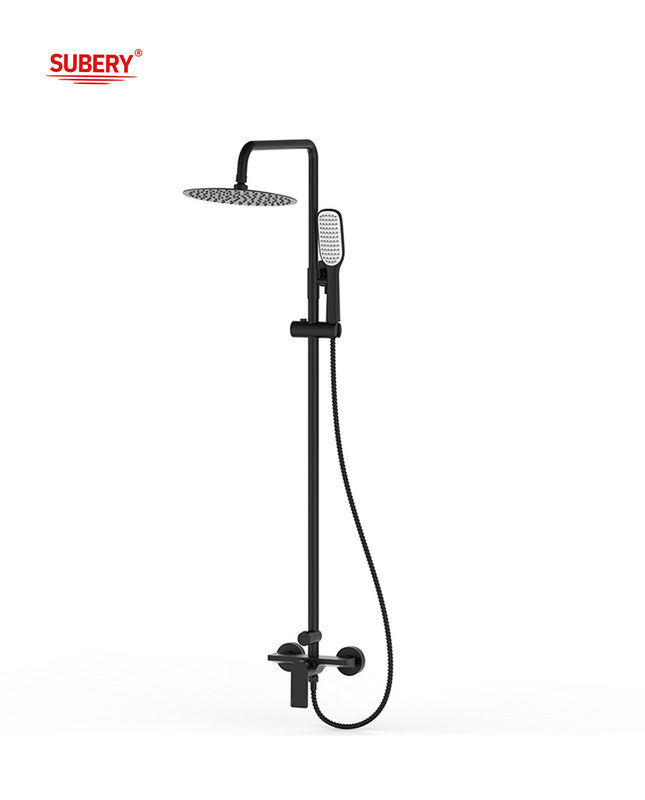 Chrome Color Brass Thermostatic Tub Shower Faucet OEM Round Classical